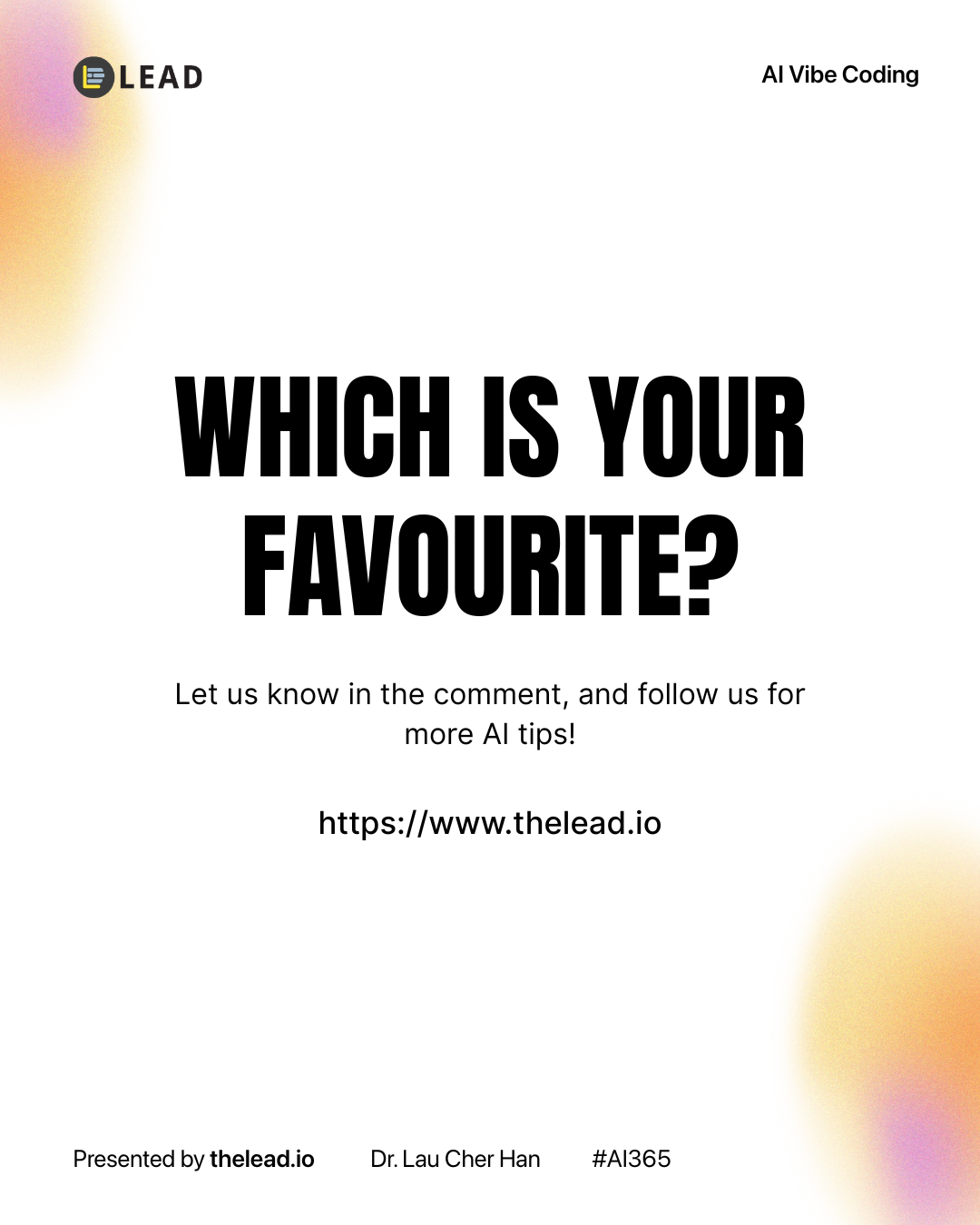 Which is your favourite?